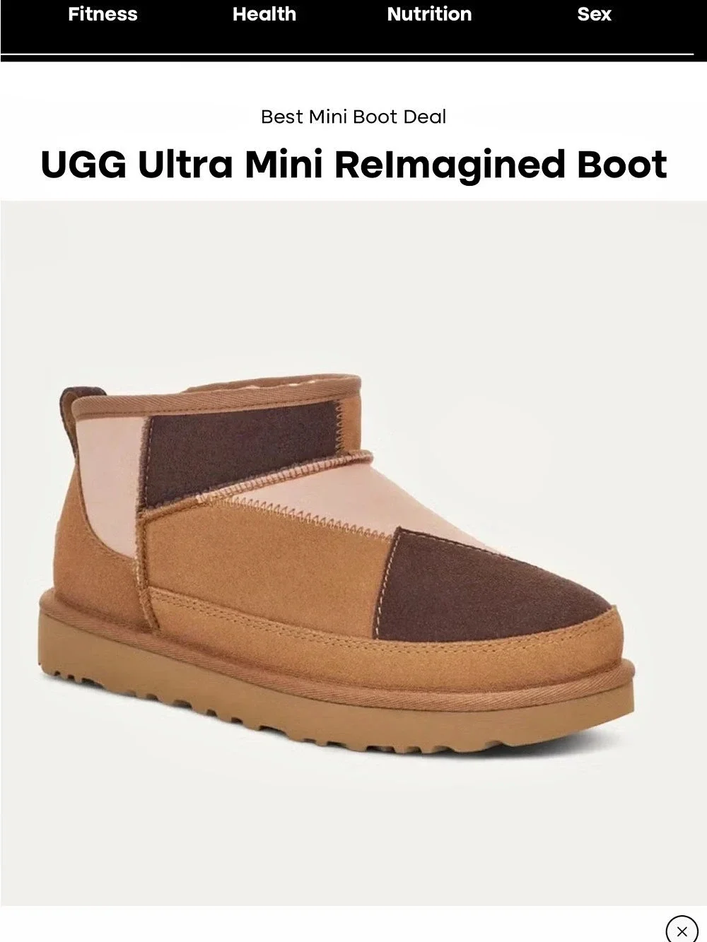 NWOT UGG Classic Ultra Mini Remagined Boot Color Block Sz US 10